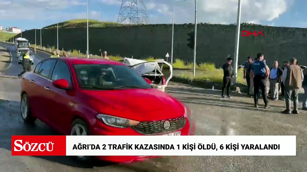 Ağrı’da 2 trafik kazasında 1 kişi öldü, 6 kişi yaralandı