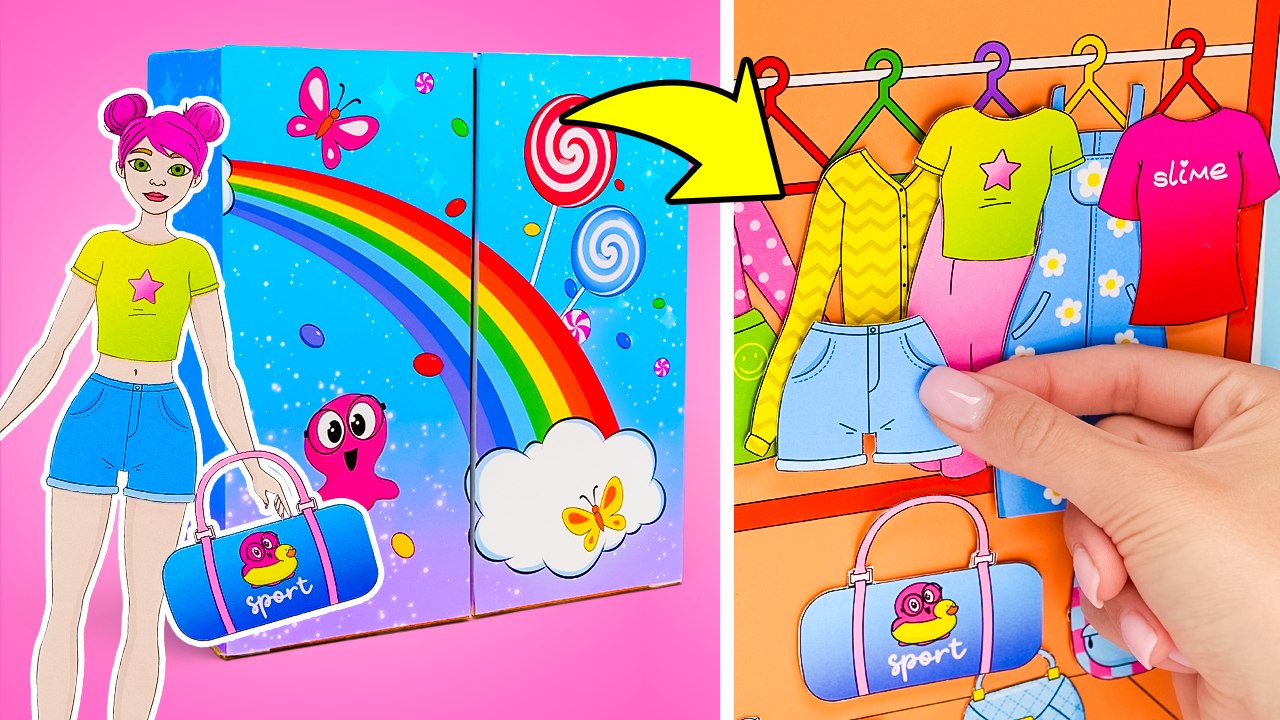 Créations de mode en papier pour poupées ! Défilé hilarant en vue !