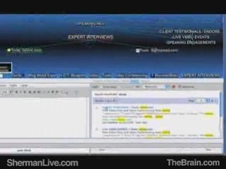 Mindmap Software TheBrain Search Function