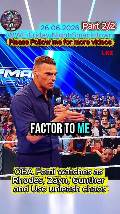 WWE SmackDown Highlights 26 June 2026: Oba Femi Watches Massive Locker Room Brawl Unleash! (Part 2)