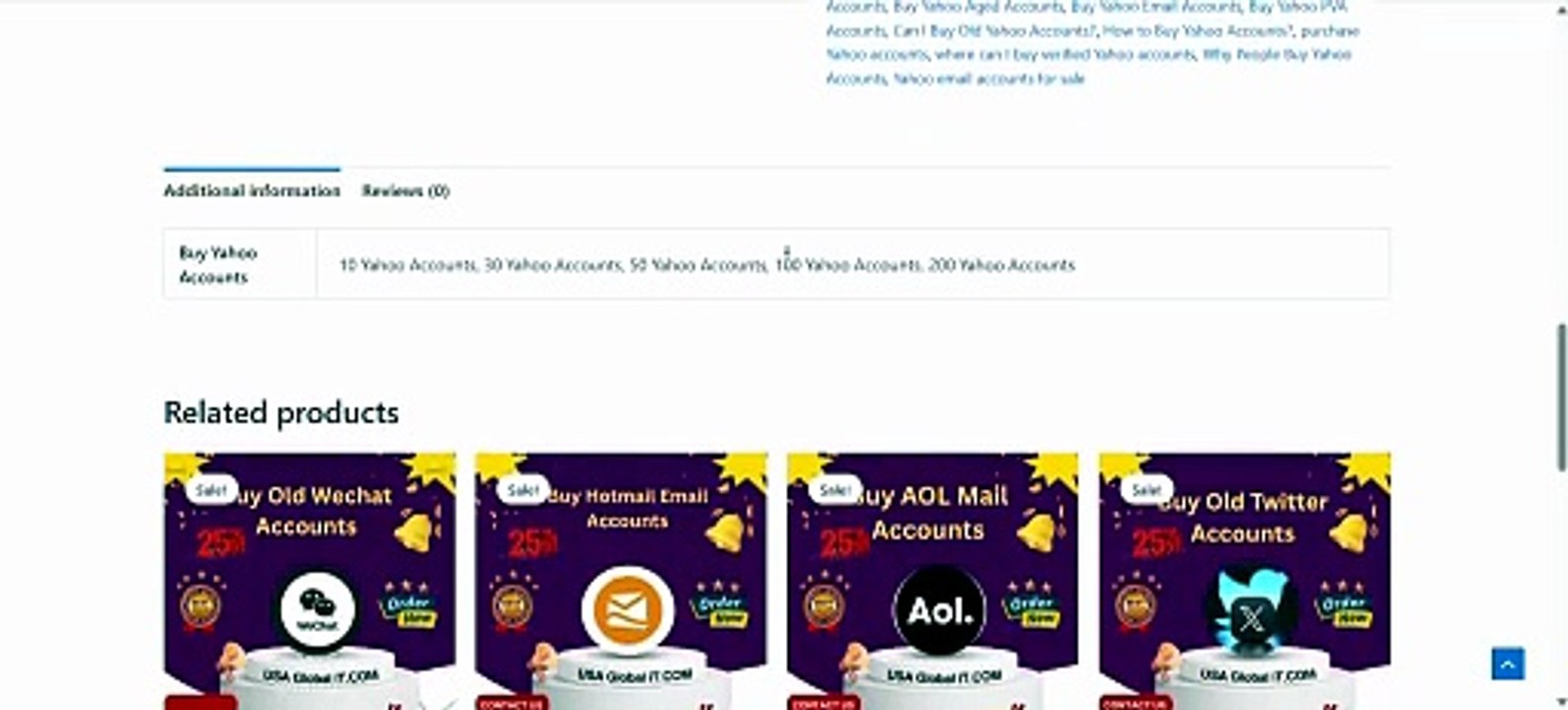 Top 4 websites to Buy Yahoo Accounts - Kimberly74