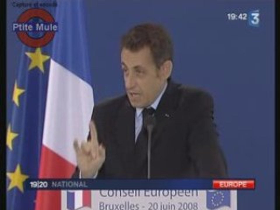 Traité : Sarko la menace