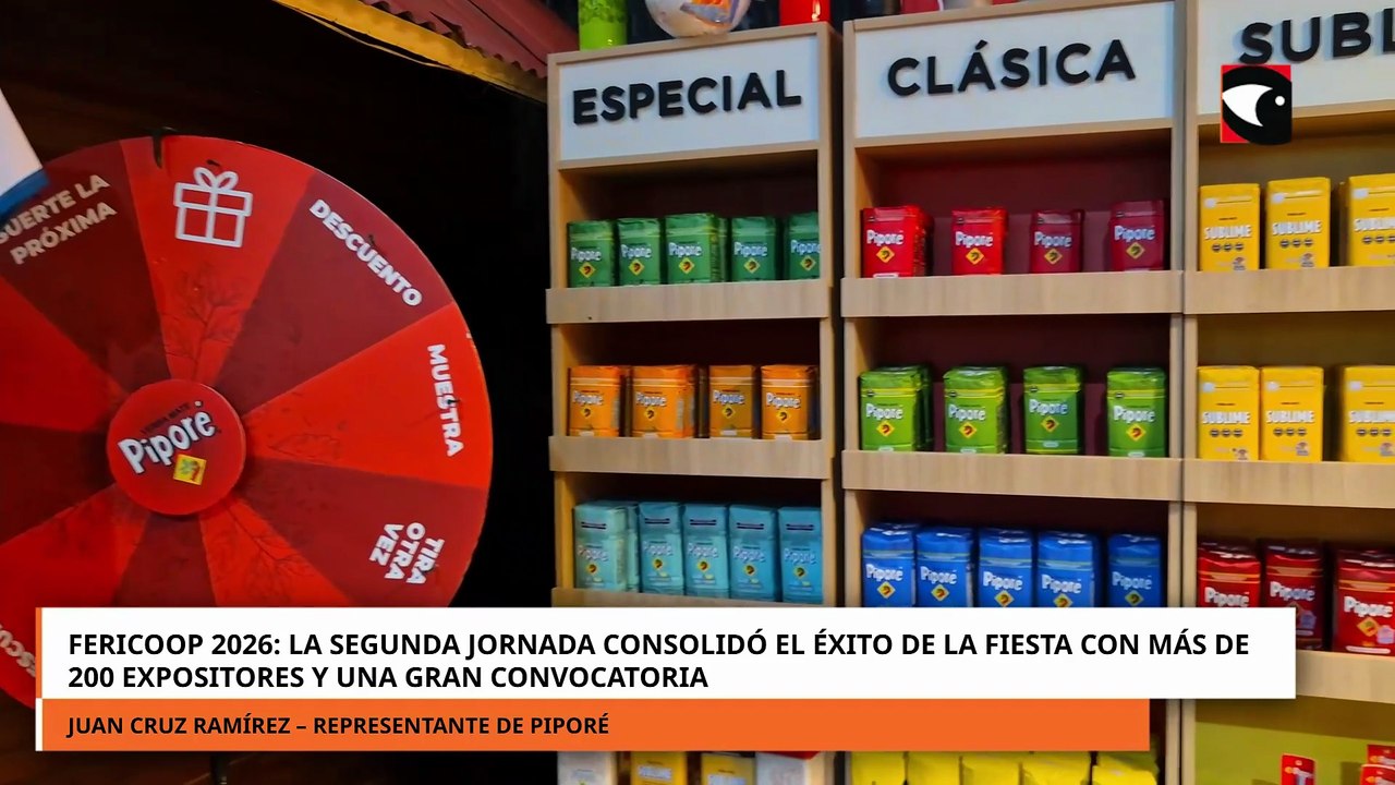 FERICOOP 2026: cooperativas de Misiones mostraron sus propuestas en una exitosa segunda jornada en A