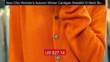 New Chic Women's Autumn Winter Cardigan Sweater O-Neck Button ... -- Hot Deal 2026 | Limited Offer!