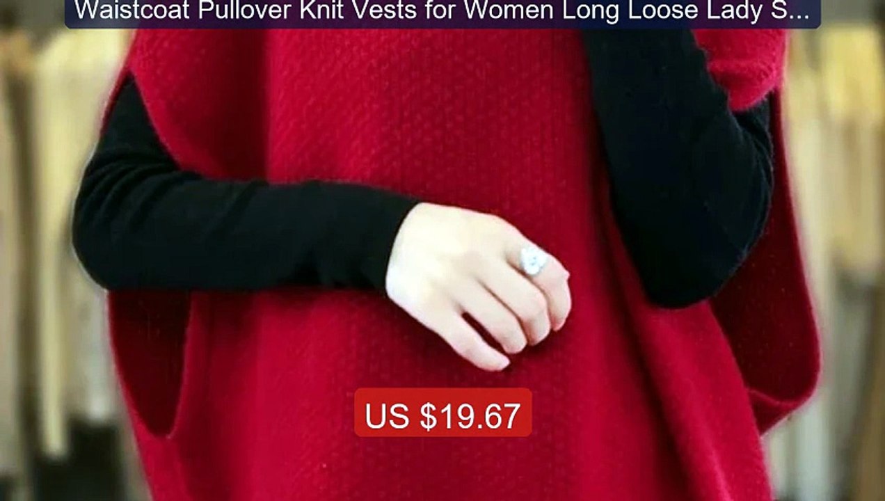 Waistcoat Pullover Knit Vests for Women Long Loose Lady Sweaters B... -- Best Deal 2026 | Shop Now!