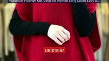 Waistcoat Pullover Knit Vests for Women Long Loose Lady Sweaters B... -- Best Deal 2026 | Shop Now!