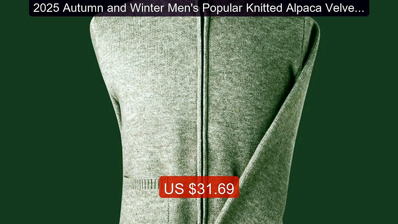 2025 Autumn and Winter Men's Popular Knitted Alpaca Velvet ... -- Top Pick 2026 | Unbeatable Price!