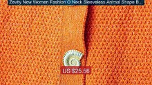 Zevity New Women Fashion O Neck Sleeveless Animal Shape Button... -- Hot Deal 2026 | Limited Offer!