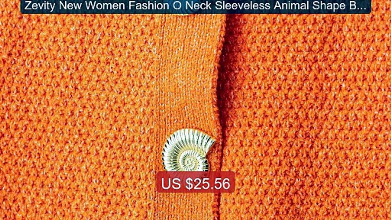 Zevity New Women Fashion O Neck Sleeveless Animal Shape Button... -- Hot Deal 2026 | Limited Offer!