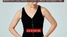 BD3521274 Luxury Women's Cashmere Blend Vest Elegant V Neck S... -- Amazing Value 2026 | Must Have!