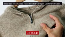 2025 New Men Knitted Plane Hooded Cardigan Cashmere Sweater Zipper... -- Best Deal 2026 | Shop Now!