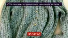 100% cashmere cardigan women's twist sweater lazy little go... -- Top Pick 2026 | Unbeatable Price!