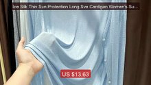 Ice Silk Thin Sun Protection Long Sve Cardigan Women's Summer ... -- Best Buy 2026 | Great Quality!