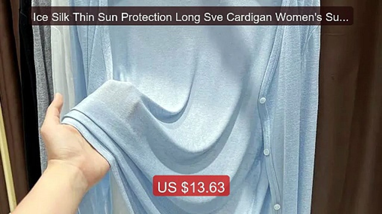 Ice Silk Thin Sun Protection Long Sve Cardigan Women's Summer ... -- Best Buy 2026 | Great Quality!