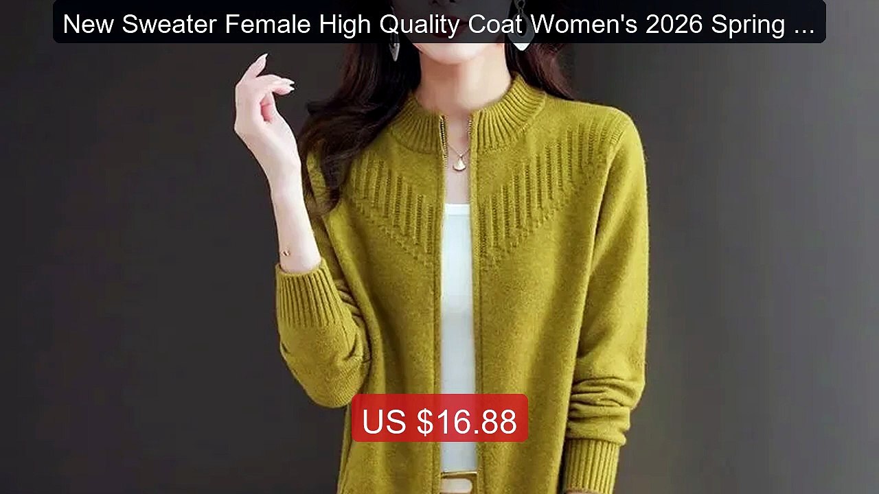 New Sweater Female High Quality Coat Women's 2026 Spring Autumn Kor... -- Top Rated 2026 | Buy Now!