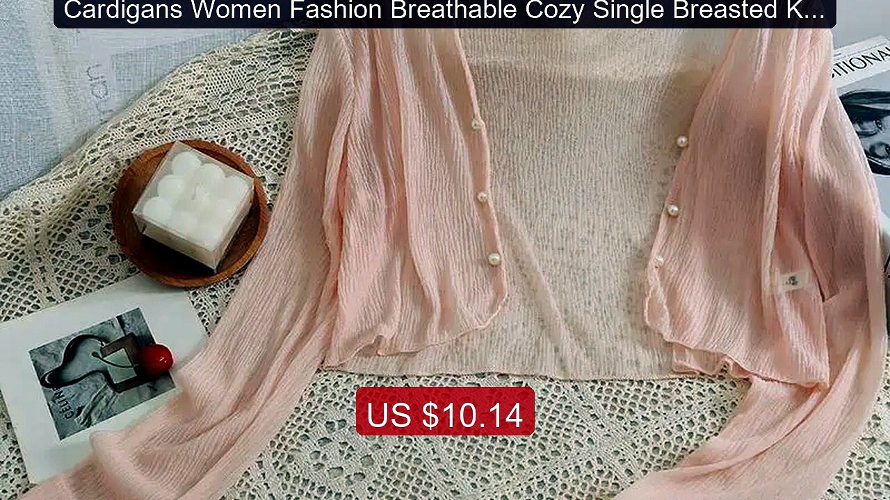 Cardigans Women Fashion Breathable Cozy Single Breasted Korean Styl... -- Top Rated 2026 | Buy Now!