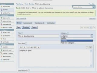 Movable Type: How to Create Categories in Movable Type