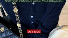Korean version of autumn new cashmere V-neck cardigan women l... -- Amazing Value 2026 | Must Have!