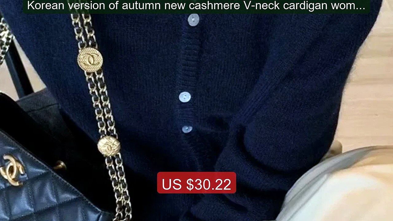 Korean version of autumn new cashmere V-neck cardigan women l... -- Amazing Value 2026 | Must Have!