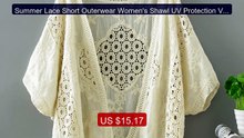 Summer Lace Short Outerwear Women's Shawl UV Protection Vest Top T... -- Best Deal 2026 | Shop Now!