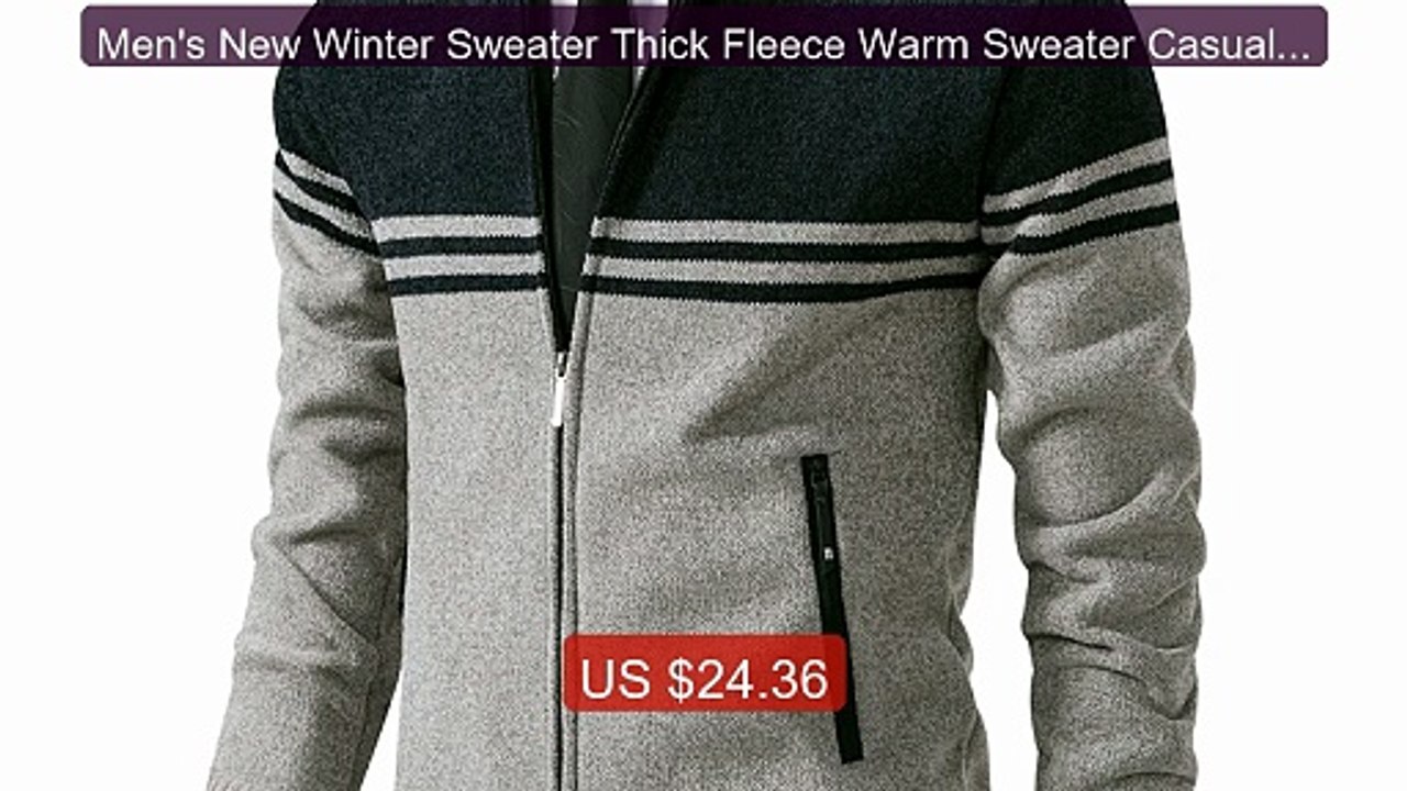 Men's New Winter Sweater Thick Fleece Warm Sweater Casual Stan... -- Best Buy 2026 | Great Quality!