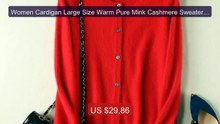 Women Cardigan Large Size Warm Pure Mink Cashmere Sweaters O-n... -- Hot Deal 2026 | Limited Offer!