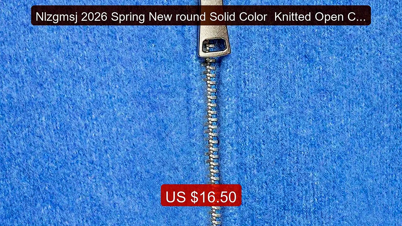 Nlzgmsj 2026 Spring New round Solid Color  Knitted Open Cardi... -- Amazing Value 2026 | Must Have!