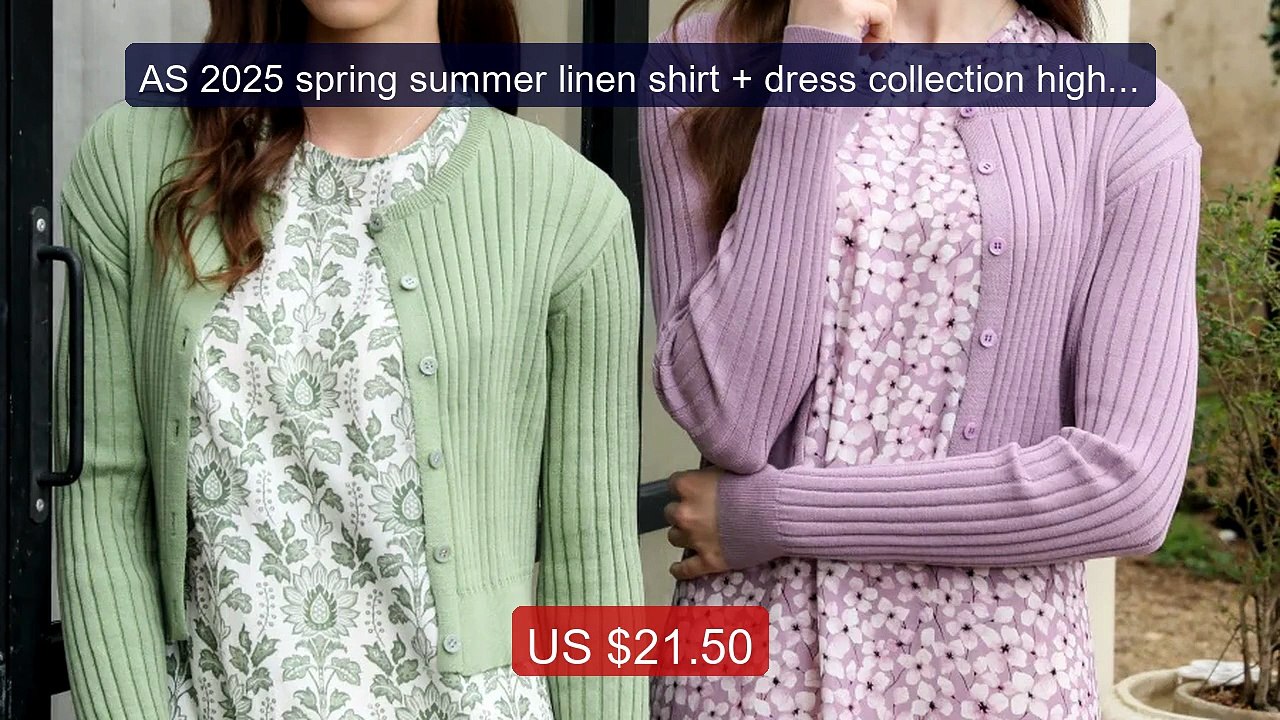 AS 2025 spring summer linen shirt + dress collection high qual... -- Best Buy 2026 | Great Quality!