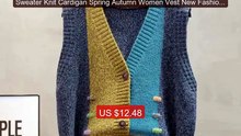 Sweater Knit Cardigan Spring Autumn Women Vest New Fashion Loo... -- Hot Deal 2026 | Limited Offer!