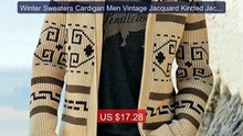 Winter Sweaters Cardigan Men Vintage Jacquard Kintted Jacket ... -- Amazing Value 2026 | Must Have!