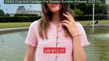 HXAO Crop Knit Cardigan For Women Summer Knitwear 2025 Women's... -- Best Buy 2026 | Great Quality!