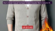 Men's Smart Casual Cardigan V-neck Sweater Men's Autumn Winter... -- Hot Deal 2026 | Limited Offer!