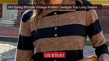 HH Spring Women Vintage Knitted Cardigan Top Long Sleeve Singl... -- Best Buy 2026 | Great Quality!