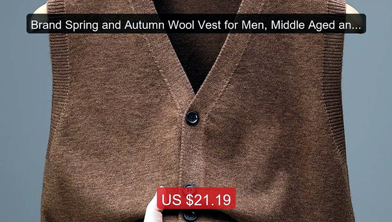 Brand Spring and Autumn Wool Vest for Men, Middle Aged and El... -- Amazing Value 2026 | Must Have!