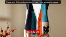 Spring and Autumn loose design vest, vest, women's outerwea... -- Top Pick 2026 | Unbeatable Price!