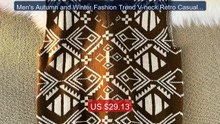 Men's Autumn and Winter Fashion Trend V-neck Retro Casual Knitted S... -- Top Rated 2026 | Buy Now!