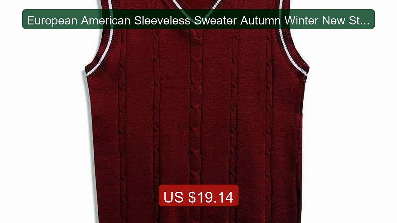 European American Sleeveless Sweater Autumn Winter New Style M... -- Hot Deal 2026 | Limited Offer!