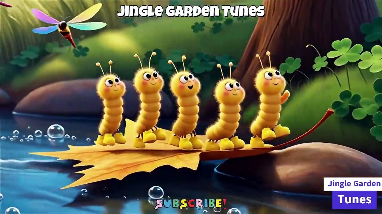 Garden Cruise Adventure _ Sixteen Tiny Fuzzy Yellow Shoes _ Kids Song _ Jingle Garden Tunes