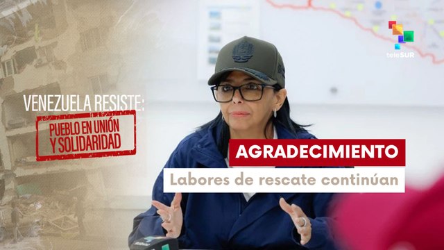 Pdta. (E) Delcy Rodríguez agradece apoyo de brigadas internacionales