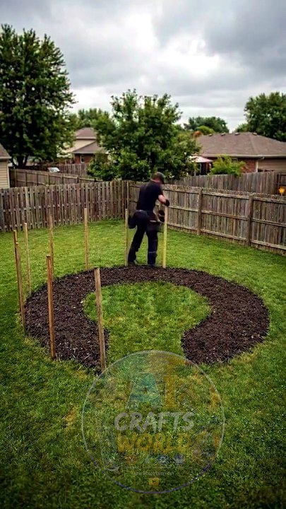 How to Build a Stunning Spiral Sunflower Garden in Your Backyard! 🌻 Beautiful & Easy DIY