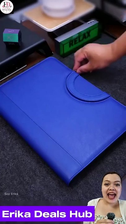 Carpeta Inteligente con Calculadora y Cargador | Organizador de Oficina con Power Bank
