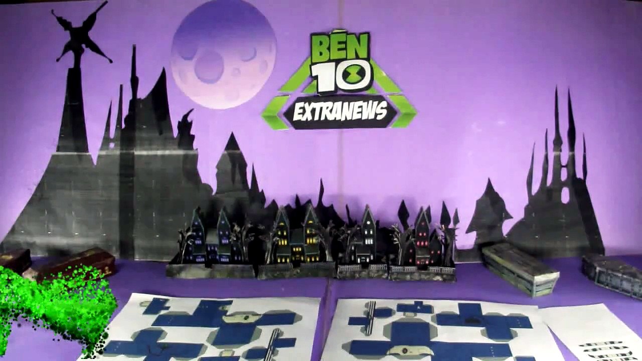 17 Tutorial  - Papercraft do Fantasmático e Zs'Skayr -  Ben 10 Força Alienígena