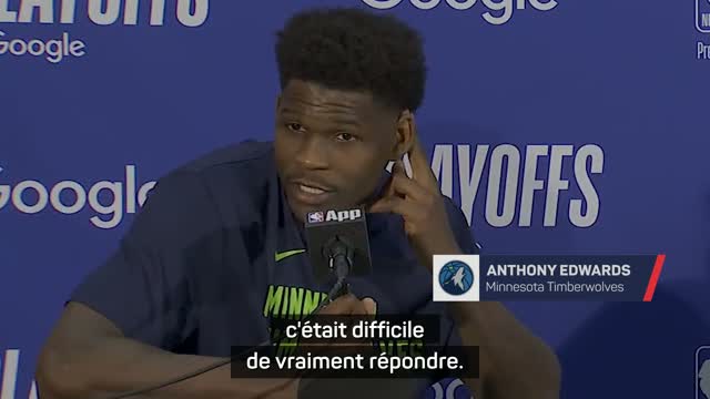 Timberwolves - Edwards : "Face à ce que Wemby faisait, c'était difficile de vraiment répondre"