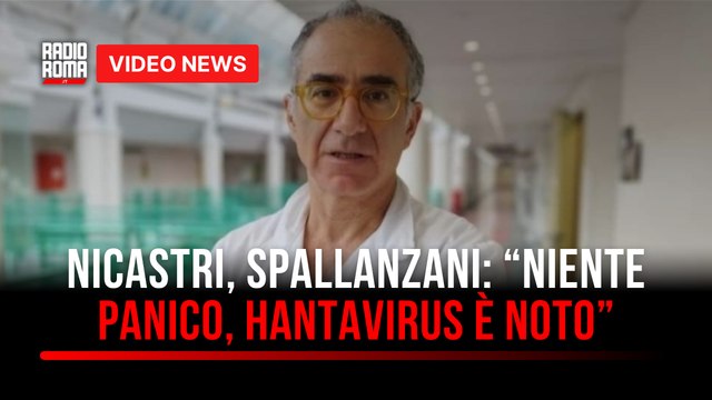 Nicastri, Spallanzani Niente panico, Hantavirus è noto