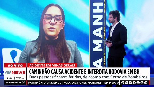 Caminhão desgovernado interdita Anel Rodoviário de Belo Horizonte