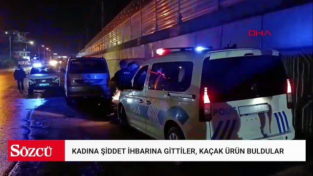 'Kadına şiddet' ihbarına giden polis, 3 milyon liralık kaçak ürün ele geçirdi; 2 gözaltı