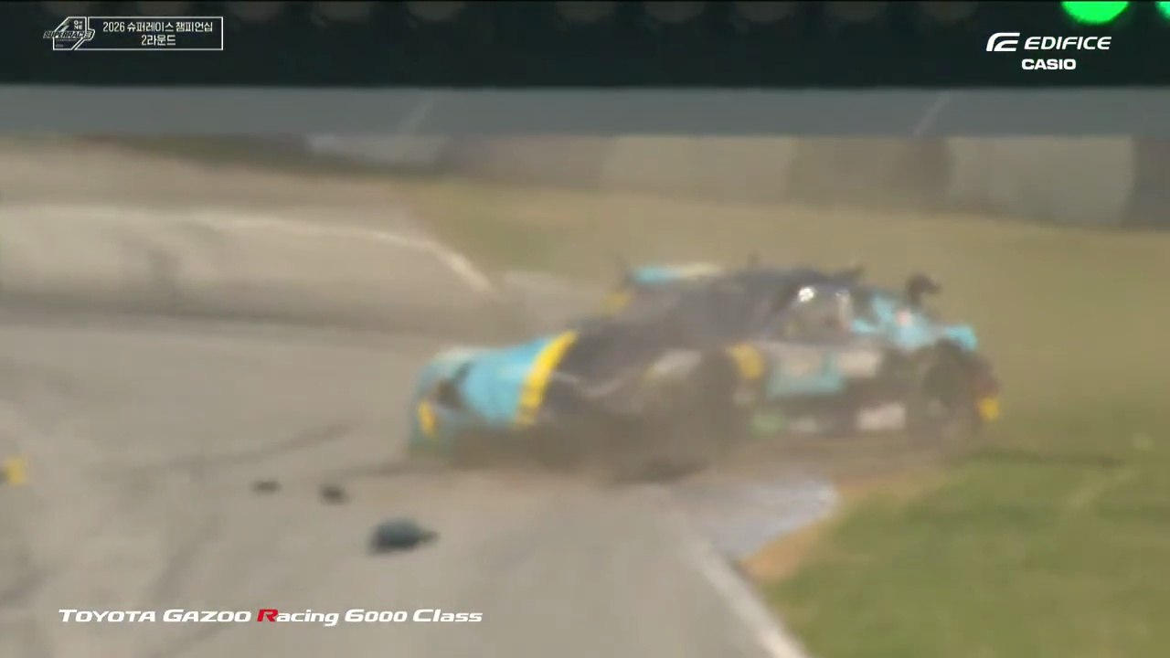 CJ Superrace Super 6000 2026 Everland Race 2 Restart Jodeon Big Crash