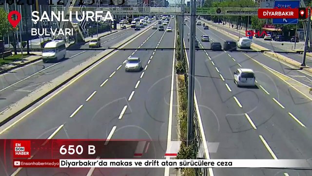 Diyarbakır’da makas ve drift atan sürücülere ceza