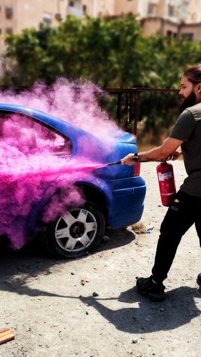 Car Makeover Gone Wild: Fire Extinguisher Edition