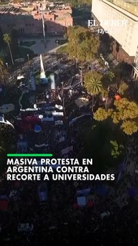Miles de estudiantes, docentes y trabajadores universitarios marcharon el martes en Buenos Aires